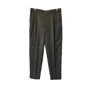 Savane Mens Pleated Dress Pants 34x30 Gray Office‎ Career Casual